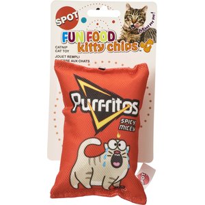 Ethical Pet Fun Food Kitty Chips Plush Cat Toy, Color Varies, 5-in