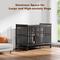 Show in main carousel: UPSKY Upgraded Thickened Carbon Steel Frame Indestructible Escape Proof Design 3 Door Hard-Sided Dog Crate, Black slide 7 of 8