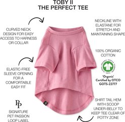 Pet Passion Toby II-The Extra Perfect Dog Tee Shirt, 8 count, Rainbow Pink, Large slide 2 of 7