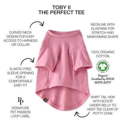 Show full view: Pet Passion Toby II-The Extra Perfect Dog Tee Shirt, Rainbow Pink, Small slide 4 of 8