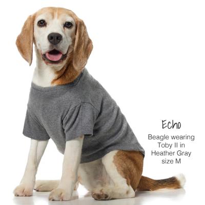 Show full view: Pet Passion Toby II-The Extra Perfect Dog Tee Shirt, Gray Ombre, Medium slide 4 of 8