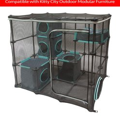 Kitty City Outdoor Catio Furniture & Play Kits Cat Pipes & Joints, Grey slide 2 of 5