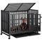 Show in main carousel: UPSKY Upgraded Thickened Carbon Steel Frame Indestructible Escape Proof Design 3 Door Hard-Sided Dog Crate, Black slide 1 of 8