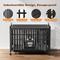 Show in main carousel: UPSKY Upgraded Thickened Carbon Steel Frame Indestructible Escape Proof Design 3 Door Hard-Sided Dog Crate, Black slide 3 of 8