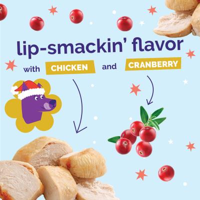 Show full view: Fruitables Chick-N-Cran Cravings Flavor Baked Deliciously Healthy Crunchy Dog Treats, 7-oz slide 8 of 9