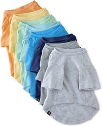 Pet Passion Toby II-The Extra Perfect Dog Tee Shirt, 8 count, Rainbow Blue, X-Small