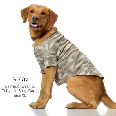 Show full view: Pet Passion Toby II-The Extra Perfect Dog Tee Shirt, Sage Camo, Large slide 4 of 8
