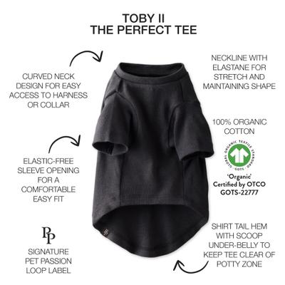 Show full view: Pet Passion Toby II-The Extra Perfect Dog Tee Shirt, Gray Ombre, Medium slide 3 of 8