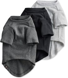 Pet Passion Toby II-The Extra Perfect Dog Tee Shirt, Gray Ombre, Small