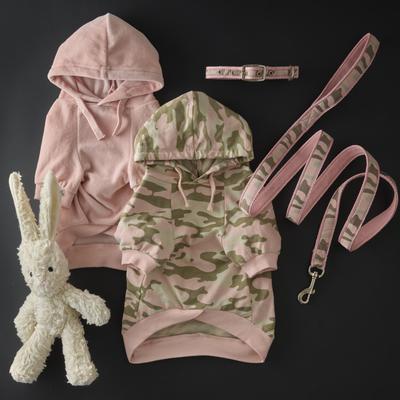 Show full view: Pet Passion Cooper II - The Velour Solid Dog Hoodie, Pink, Large slide 6 of 10