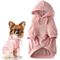 Show in main carousel: Pet Passion Cooper II - The Velour Solid Dog Hoodie, Pink, Large slide 1 of 10