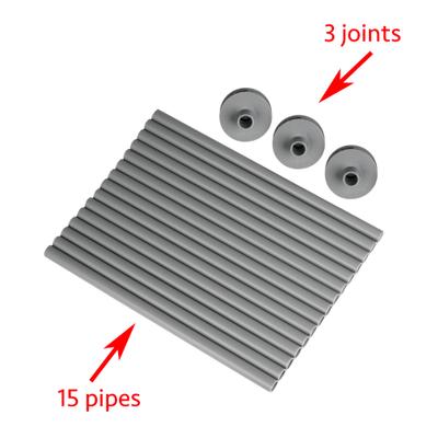 Show full view: Kitty City Outdoor Catio Furniture & Play Kits Cat Pipes & Joints, Grey slide 2 of 6