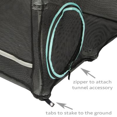 Show full view: Kitty City Outdoor Catio Furniture & Play Kits Cat Cover Replacement, Grey slide 3 of 6