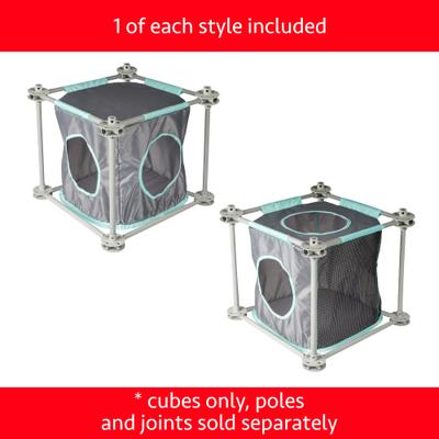 Show full view: Kitty City Outdoor Catio Furniture & Play Kits Cat Cubes Replacement, Grey slide 3 of 5