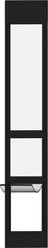 Hakuna Pets Glass Patio Dog Door, Black, Large