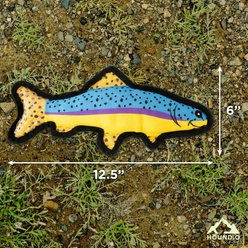 Hound2O Ballistic Nylon Spotted Trout Plush Dog Toy, Multicolor slide 2 of 6
