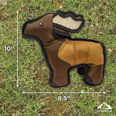 Show full view: Hound2O Elk Dog Plush Toy, Brown slide 4 of 6