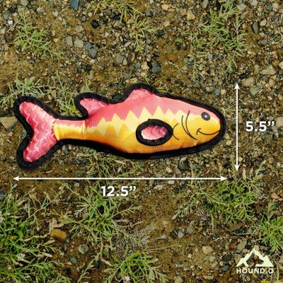 Show full view: Hound2O Ballistic Nylon Bass Plush Dog Toy, Multicolor slide 5 of 7