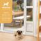 Show in main carousel: Hakuna Pets Glass Patio Dog Door, White, Medium slide 3 of 10