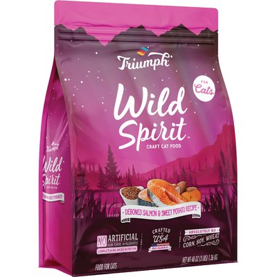 Triumph Triumph Wild Spirit Deboned Salmon & Sweet Potato Recipe Dry Cat Food, 3-lb bag