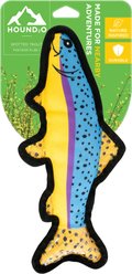 Hound2O Ballistic Nylon Spotted Trout Plush Dog Toy, Multicolor