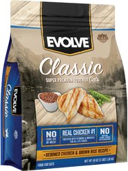 Evolve Classic Deboned Chicken & Brown Rice Recipe Dry Cat Food, 3-lb bag