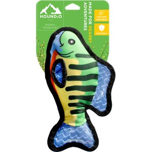 Hound2O Ballistic Nylon Bluegill Plush Dog Toy, Multicolor