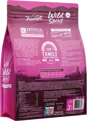 Show full view: Triumph Wild Spirit Deboned Salmon & Sweet Potato Recipe Dry Cat Food, 3-lb bag slide 3 of 9