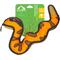 Show in main carousel: Hound2O Snake Dog Plush Toy, Orange slide 1 of 7