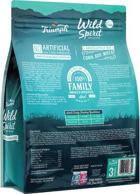 Show full view: Triumph Wild Spirit Deboned Chicken & Brown Rice Recipe Dry Cat Food, 3-lb bag slide 3 of 11