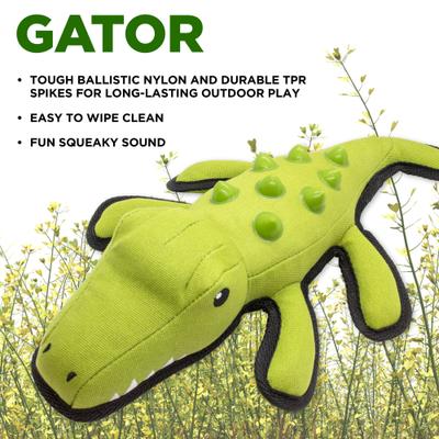 Show full view: Hound2O Gator Dog Plush Toy, Green slide 3 of 8