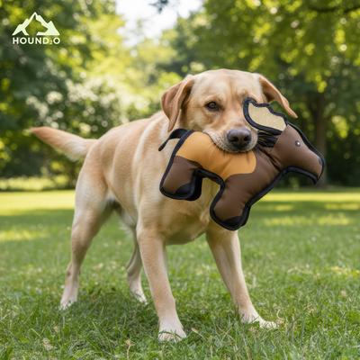 Show full view: Hound2O Elk Dog Plush Toy, Brown slide 3 of 6