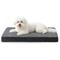 Show in main carousel: JOEJOY Rabbit Fur Quilted Memory Foam Pad Dog & Cat Bed, Grey, 29 x 18 x 3-in slide 1 of 9