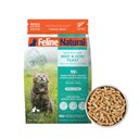 Feline Natural New Zealand Beef & Hoki Feast Grain-Free Freeze-Dried Cat Food, 11-oz bag