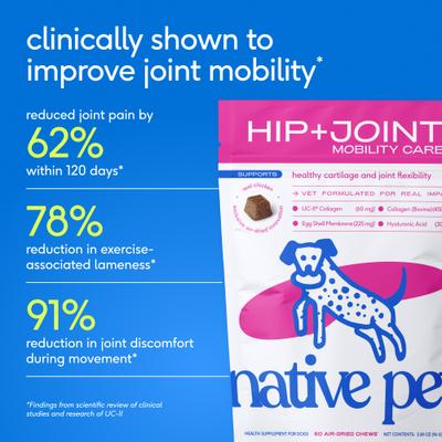 Show full view: Native Pet Hip & Joint Mobility Care Chews for Dogs, 60 count slide 4 of 11