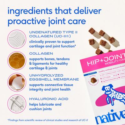 Show full view: Native Pet Hip & Joint Mobility Care Chews for Dogs, 60 count slide 6 of 11