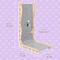 Show in main carousel: Happy & Polly L-Shape 26.8-in Modern Felt Cat Scratcher, Grey slide 9 of 11