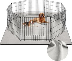 Barpor Washable Dog Pee Pad, 66-in x 48-in, Light Grey