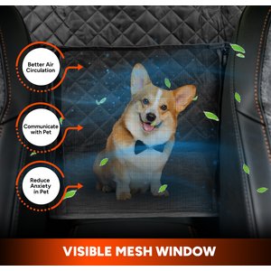 Niubya Waterproof Hammock Dog Car Back Seat Cover, Black