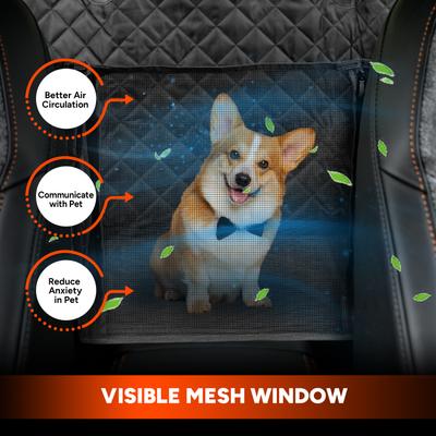 Show full view: Niubya Waterproof Hammock Dog Car Back Seat Cover, Black slide 4 of 9