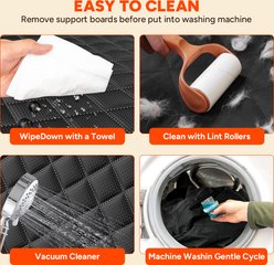 Niubya Waterproof Hammock Dog Car Back Seat Cover, Black slide 2 of 8