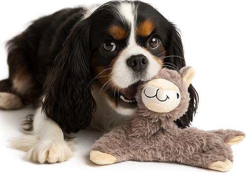 Show full view: Nandog My BFF The Alpaca Dog Toy, Brown, 10 x 5 inches slide 2 of 6