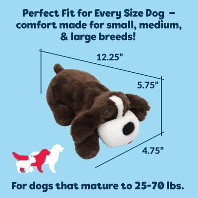 Show full view: Snuggle Puppy Original Plush Behavioral Aid & Anxiety Relief Dog Toy, Mocha slide 8 of 8