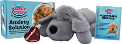 Snuggle Puppy Original Plush Behavioral Aid & Anxiety Relief Dog Toy, Gray