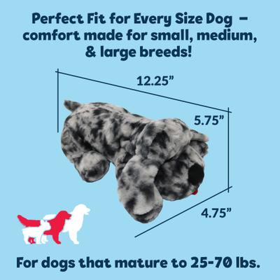 Show full view: Snuggle Puppy Plus Plush Dog Toy, Merle slide 8 of 8