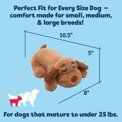 Show full view: Snuggle Puppy Junior Plush Dog Toy, Light Brown slide 7 of 8