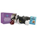 Snuggle Puppy Snuggle Kitty Plush Dog Toy, Gray & White