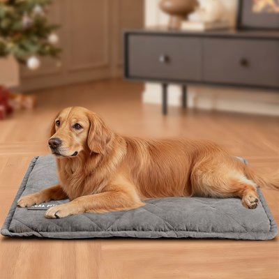 Mora Pets Mora Pets Self-Warming Pet Bed with Removable Cover, Grey, Large
