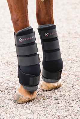 Show full view: Theramics by Professional's Choice Theramic Combo Horse Wrap, Black/Charcoal, Medium, 2 count slide 2 of 2