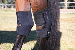 Theramics by Professional's Choice Theramic Hock Horse Boot, Black/Charcoal, Small, 2 count